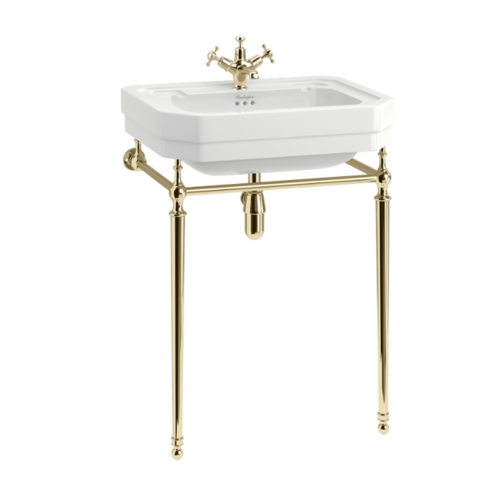 Product Cut out image of the Burlington Victorian 610mm Basin & Gold Washstand